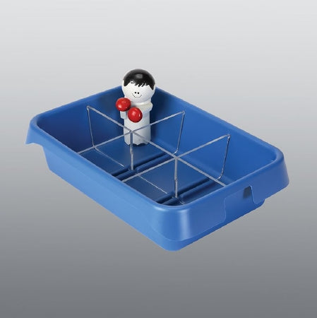 Health Care Logistics Health Care Logistics Processing / Organizing Tray Blue Industrial Grade Polymers 2-1/2 X 6-7/8 X 10 Inch - 17557B