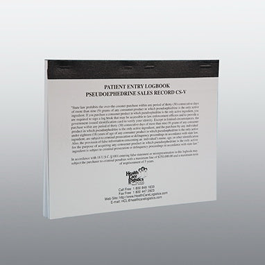 Health Care Logistics Log Book Pseudoephedrine - 17350