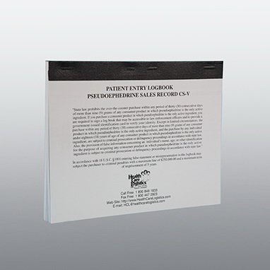 Health Care Logistics - Log Book Pseudoephedrine - 17350