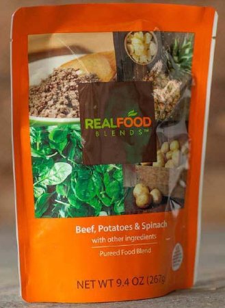 Real Food Blends Real Food Blends Tube Feeding Formula 9.4 oz. Pouch Ready to Use Beef / Potatoes / Spinach Adult / Child - 49749