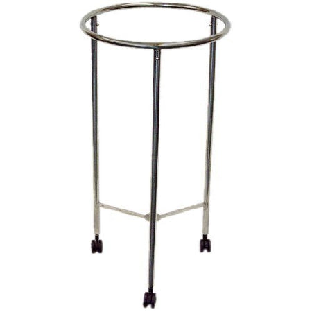 MRIequip.com LLC Hamper Stand Rolling Round Opening Foot Pedal Self-Closing Lid - HA-2002