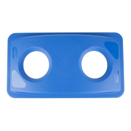 Slim Jim - Recycle Bin Lid 2.8 X 11.3 X 20.4 Inch, Blue, Plastic, Rectangular, Canopy, Snap-On - FG269288BLUE