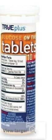 Nipro Diagnostics TRUEplus Glucose Supplement 10 per Bottle Chewable Tablet Orange Flavor - P1H01RN-10