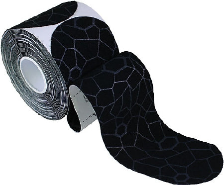 Performance Health Theraband Kinesiology Tape Pre-Cut 2 Inch X 16.4 Foot Black / Gray NonSterile - 12750