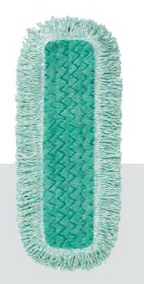 Rubbermaid HYGEN - Dust Mop Pad Looped-end Green Microfiber Reusable - FGQ41800GR00