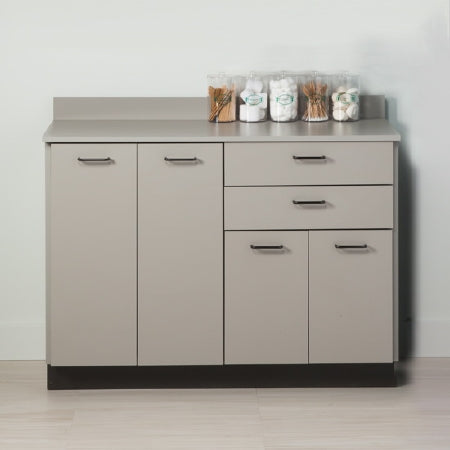 Clinton Industries Quick Care Base Cabinet Floor Standing Laminate 2 Drawer / 2 Shelf - 8042-1NT-2NT-ONT-52