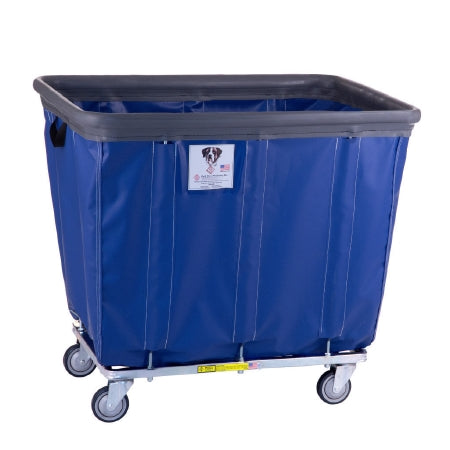 R & B Wire Products Basket Truck 3 Inch Caster Diameter, Caster Configuration (4) Swivel, Liner Style Permanent 250 lbs. Weight Capacity, 600 lbs. Total Caster Rating Vinyl, Polyurethane - 406SOBC/BL