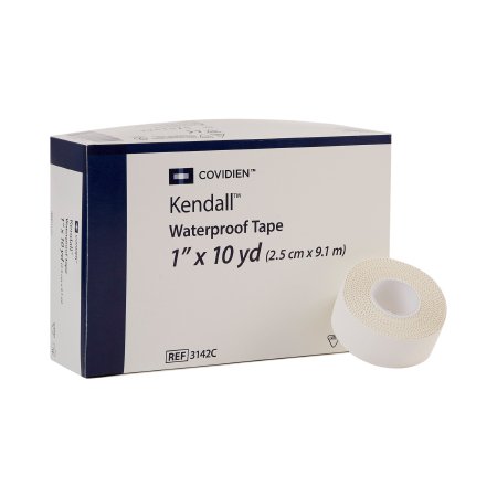 Kendall - Medical Tape Waterproof Cloth 1 Inch X 10 Yard White NonSterile - 3142C
