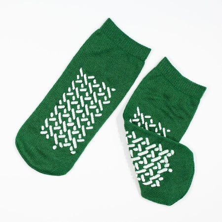 Dynarex - Fall Management Slipper Socks Medium Green Above the Ankle - 2191