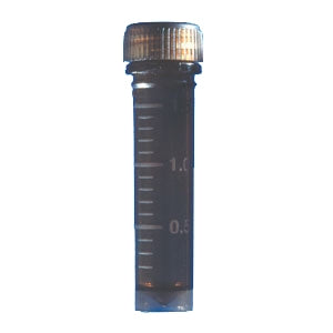 Fisher Scientific Saf-T-Seal Microcentrifuge Tube Conical Bottom, Skirted Plain 2 mL Amber Screw Cap Plastic Tube - NC9110983