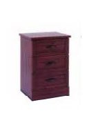 Hamilton Collection - Bedside Chest Empire Mahogany 18 X 21 X 30 Inch 3 Drawers - A31-28