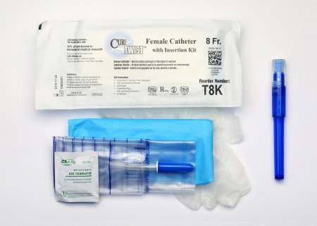 Cure Twist - Intermittent Catheter Kit Female / Straight Tip 8 Fr. - T8K