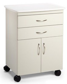 Midmark M2 Series Treatment Cabinet Floor Standing / Mobile 2 Drawer Keyed Lock - 21C.791.KCN