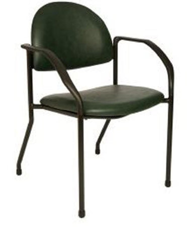 The Brewer Company Side Chair Royal Blue Fixed Armrests Vinyl - 1200-SP-US354
