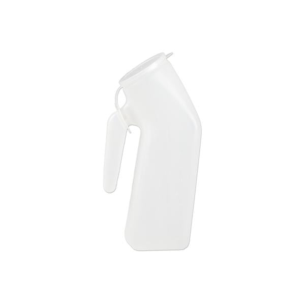 Medegen Medical Products, Urinal Patient 1Qt Translucent Heavy-Duty Plastic Male With Handle Ea, 50 Ea/Ca - H140D-01
