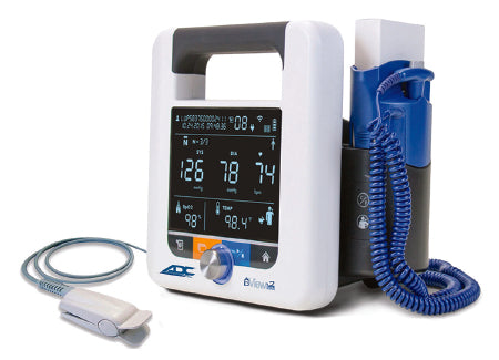 Adview - Blood Pressure Monitoring Unit with SpO2, Temperture Mobile / Wall Mount AC Power / Battery Operated - 9005BPSTO
