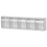 Market Lab Inc MarketLab Storage Bin Unit White Polystyrene 5-1/4 X 6-1/2 X 23-1/2 Inch - 6023