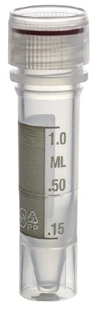 Micrewtube - Microcentrifuge Tube Skirted Bottom Plain 13 X 46.3 mm 1.5 mL Without Color Coding Screw Cap Polypropylene Tube - T334-4SPR