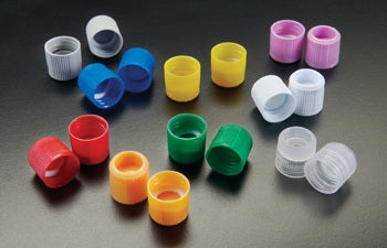 T502 Series - Tube Closure Polypropylene Screw Cap Red For T501 and Sample Tube NonSterile - T502R