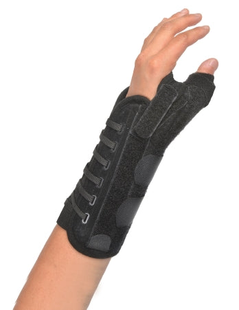 Titan Thumb - Wrist / Thumb Orthosis Elastic / Felt / Nylon / Polypropylene Left Hand Black X-Large - 455-LT-XL