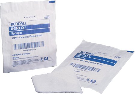Kerlix - USP Type VII Fluff Dressing Fluff Dried Woven Gauze 12-Ply 4 X 4 Inch Square NonSterile - 4032