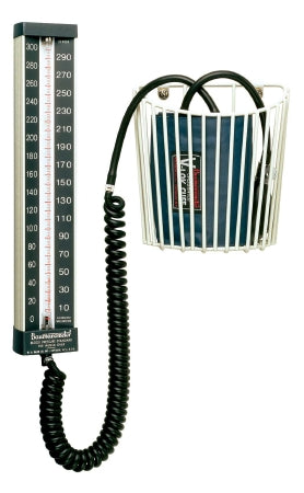 W.A. Baum Baumanometer Aneroid Sphygmomanometer Wall Mount 2-Tube Child, Small Adult Size Arm - 851
