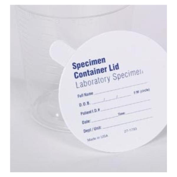Medegen Medical Products, Lid Specimen Paper Printed 500/Ca - 2267