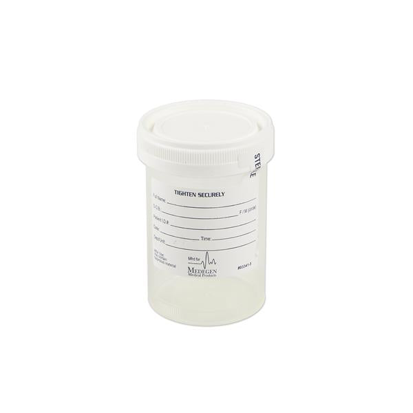 Medegen Medical Products, Gent-L-Kare Specimen Container 4Oz Sterile 300/Ca - 4936