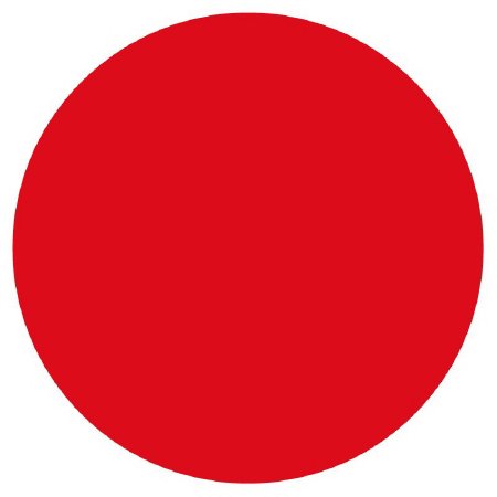 WorkSafe - Blank Label Label Dot Red Paper 3/4 Diameter - ULDT129
