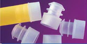 Stockwell Scientific Tube Closure LDPE Flanged Plug Cap Clear 16 mm For 16 mm Test Tubes NonSterile - 8558