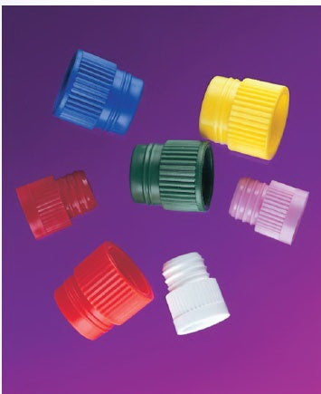 Stockwell Scientific Test Tube / Vial Closure LDPE Hollow Top Plug Cap Assorted 12 mm For 12 mm Test Tube and Vial - 8565ASTD