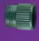 Stockwell Scientific Test Tube / Vial Closure LDPE Hollow Top Plug Cap Green 12 mm For 12 mm Test Tube and Vial - 8565G