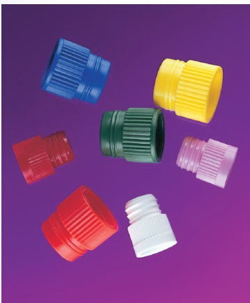 Stockwell Scientific Test Tube / Vial Closure LDPE Hollow Top Plug Cap Blue 16 mm For 16 mm Test Tube and Vial - 8585B