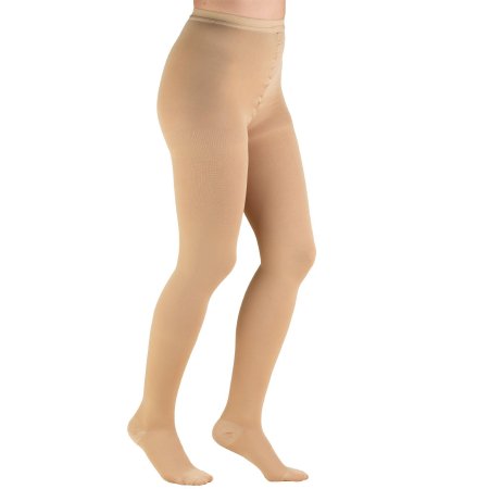 Truform - Compression Pantyhose Waist High Medium Beige Closed Toe - 1756-BG-MED