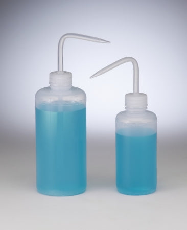 Bel-Art Products Wash Bottle Needle Spray, Narrow Mouth Low Density Polyethylene with Polypropylene Cap 250 mL - 11621-0008