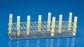 Bel-Art Products Poxygrid Test Tube Rack 100 Place 15 mm - 16 mm Tube Size Blue 64 X 108 X 386 mm - 18786-0780