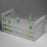 Bel-Art Products Test Tube Rack 72 Place 10 mm - 13 mm Tube Size White 110 X 111 X 213 mm - 18855-0000