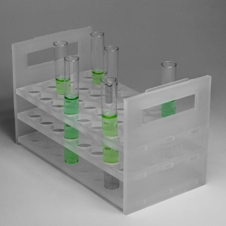 Bel-Art Products Test Tube Rack 32 Place 16 mm - 20 mm Tube Size White 110 X 111 X 213 mm - 18857-0000