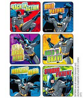 Disney - 75 per Unit Batman - Bold Patient Medical Sticker - M2184P