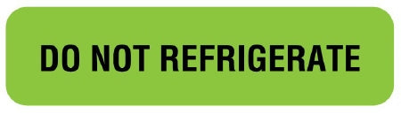 UAL - Pre-Printed Label Auxiliary Label Green Paper DO NOT REFRIGERATE Safety and Instructional 5/16 X 1-1/4 Inch - ULFP238
