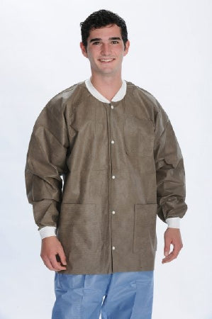 Valumax International Lab Jacket Valumax Extra-Safe Coffee Medium Hip Length Limited Reuse - 3630CFM