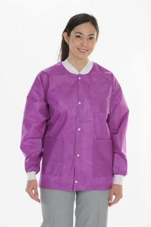 Valumax International Lab Jacket Valumax Extra-Safe Plum X-Small Hip Length Limited Reuse - 3630PUXS