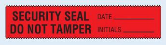 Shamrock Scientific - Security Seal Label 1-3/8 X 6-5/8 Inch - EL-11