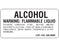 Shamrock - Pre-Printed Label Auxiliary Label White Paper ALCOHOL / WARNING: FLAMMABLE LIQUID/ CAUTION: CONTAINS ETHYL METHYL AND/OR … Black Caution 1 X 2 Inch - SB-389H