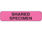 Shamrock Scientific Shamrock Pre-Printed Label Laboratory Use SHARED / SPECIMEN Fluorescent Pink 5/16 X 1-1/4 Inch - UPCR-1042