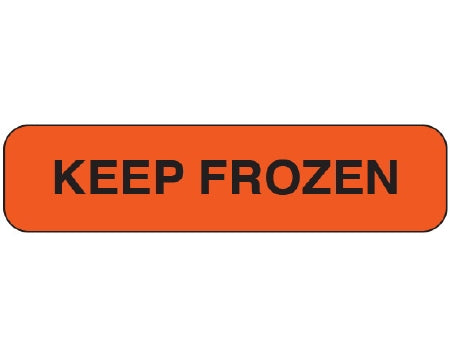 Shamrock Scientific Shamrock Pre-Printed Label Instructional Label KEEP FROZEN Fluorescent Red 5/16 X 1-1/4 Inch - UPCR-1067