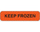 Shamrock - Pre-Printed Label Auxiliary Label Red Vac KEEP FROZEN Black Temperature Control 5/16 X 1-1/4 Inch - UPCR-1067