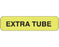 Shamrock - Pre-Printed Label Advisory Label Chartreuse Vac EXTRA TUBE Black Alert Label 5/16 X 1-1/4 Inch - UPCR-1081