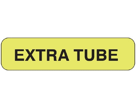 Shamrock Scientific Shamrock Advisory Label Anesthesia Label EXTRA TUBE Fluorescent Chartreuse 5/16 X 1-1/4 Inch - UPCR-1081