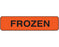 Shamrock Scientific Shamrock Pre-Printed Label Laboratory Use FROZEN Fluorescent Red 5/16 X 1-1/4 Inch - UPCR-1083